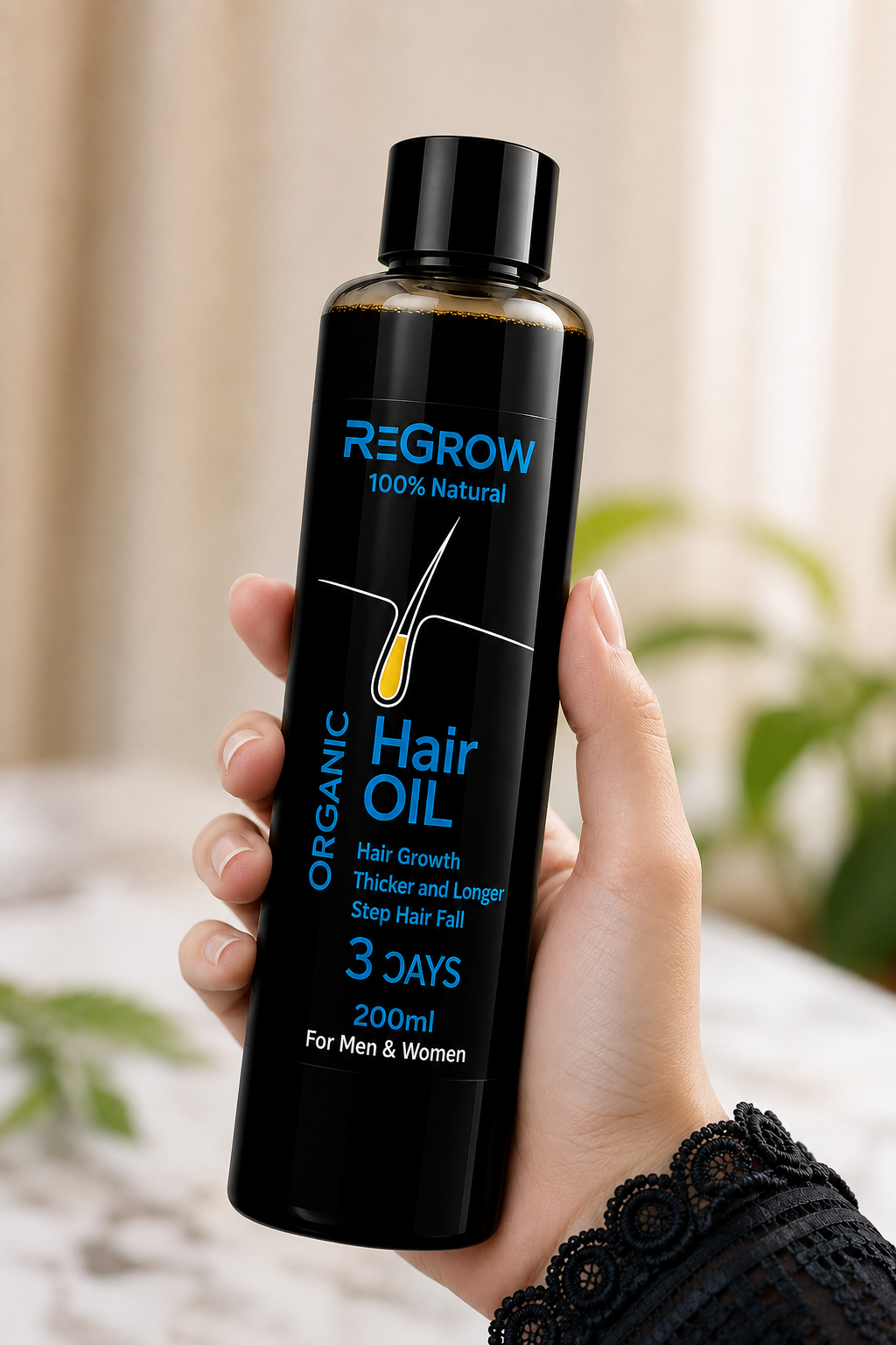 Regrow Hair Oil Hero